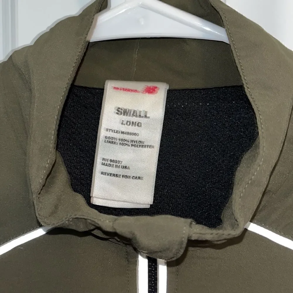 New Balance lined Reflective USMC Marine Corp running marathon training jacket